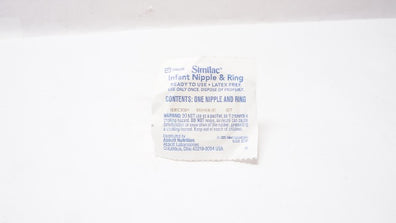 Abbott Nutrition 353493L00 Similac Infant Nipple & Ring 327